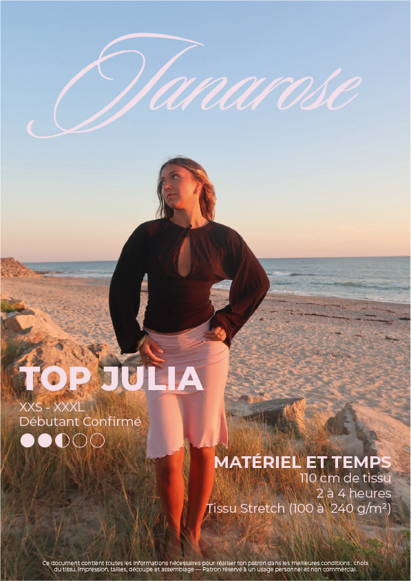 Top Julia | Patron de Couture PDF JANAROSE