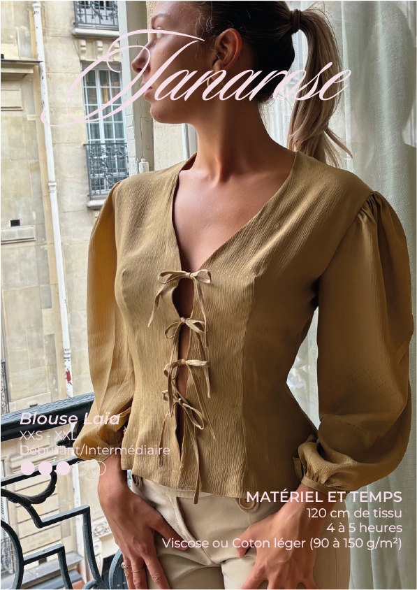 Blouse Laïa | Patron de couture PDF JANAROSE
