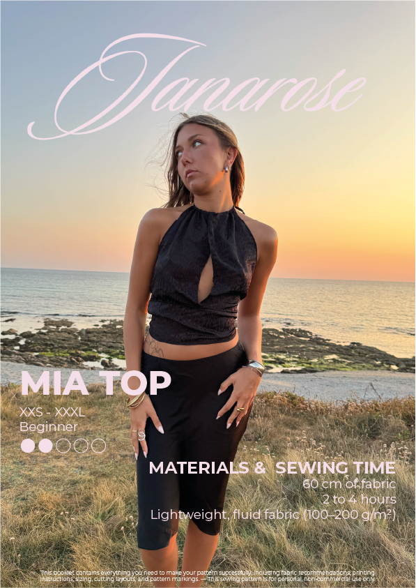 Mia Top | Sewing Guide JANAROSE