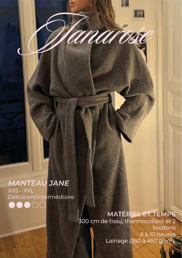 Manteau Jane | Patron de Couture PDF JANAROSE